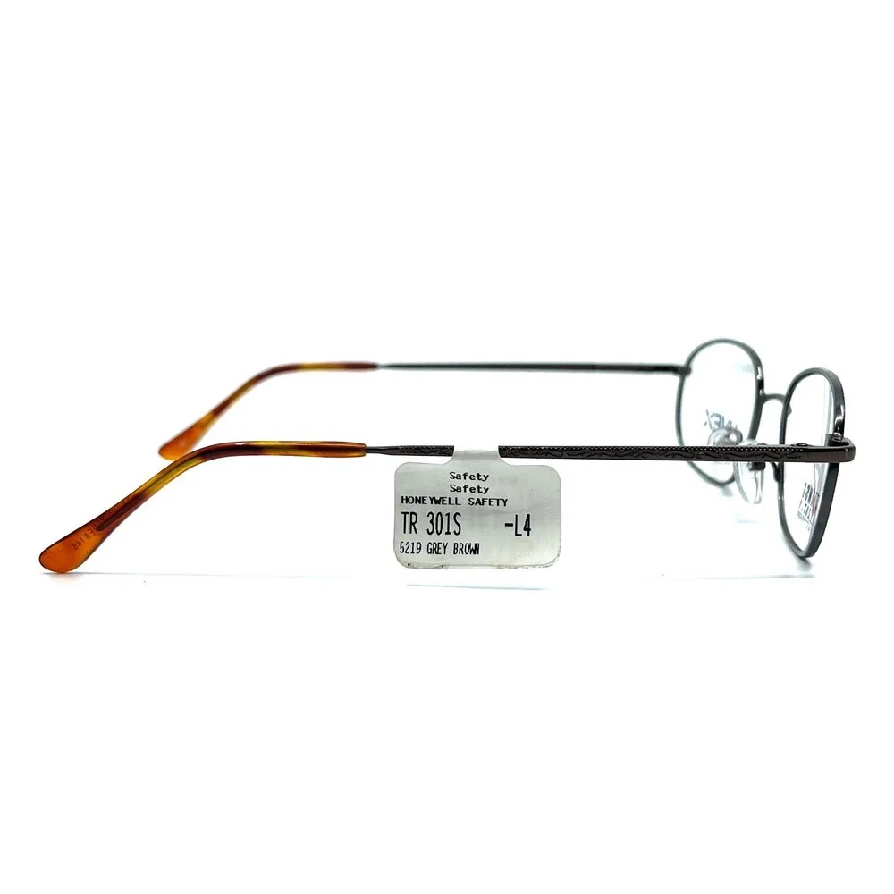 Uvex by Honeywell TR301S Gray Brown Round Oval eyeglasses Frames 52[]19 140 mm